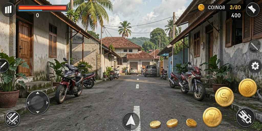 Sistem level yang menantang dan menarik.