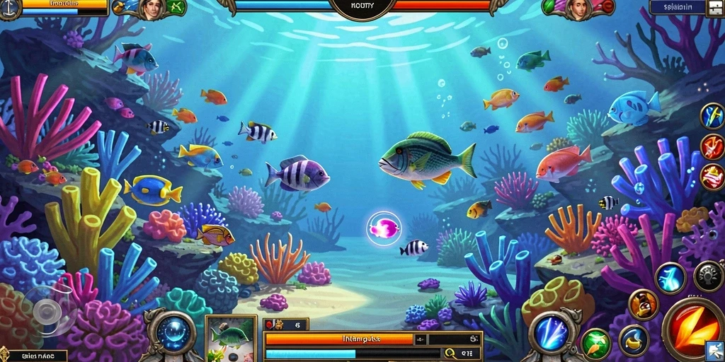 Screenshot memperlihatkan pemandangan indah dari dunia 8180.