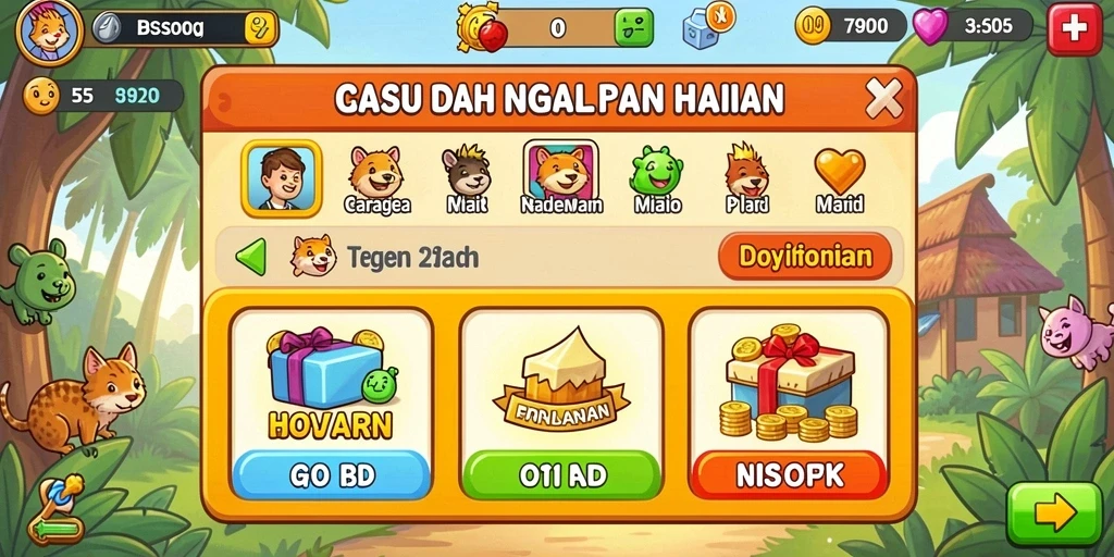 Screenshot menampilkan leaderboard global dengan skor pemain.