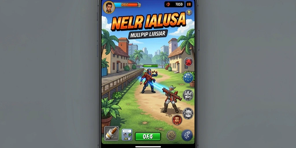 Ilustrasi fitur multiplayer dalam bermain bersama teman.