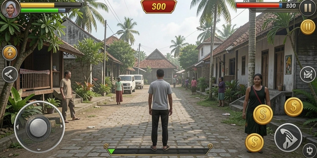 Fitur multiplayer memungkinkan Anda bersaing dengan teman.